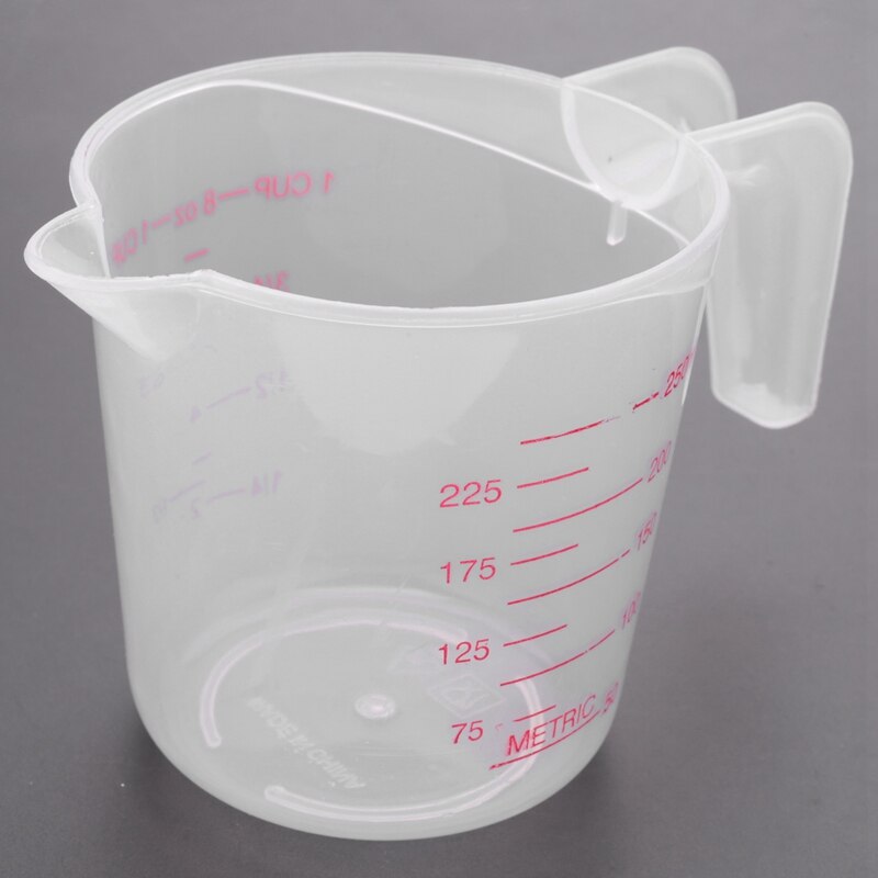 6Pc Plastic Maatbeker Set Grote 4 Cup, 2 Cup En 1 Cup Capaciteit Bpa Gratis Meten Bekers Met Schuine Grip