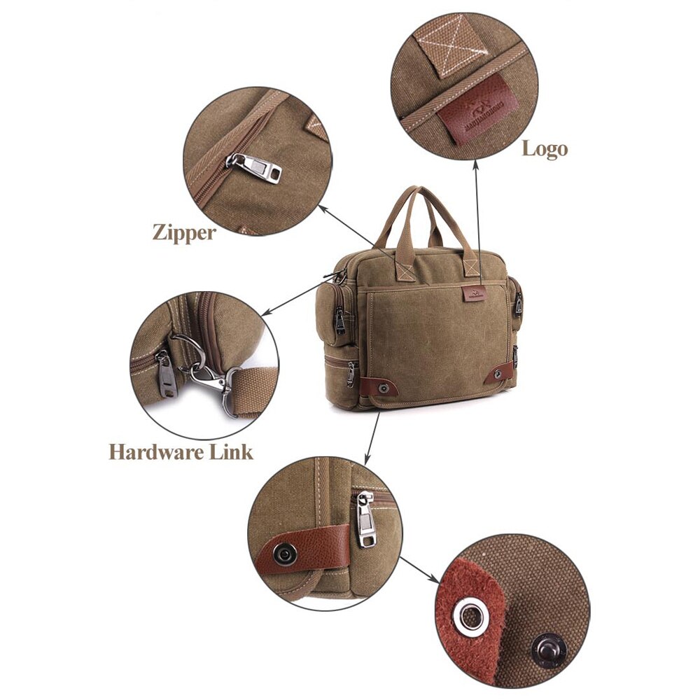 ! Bavi canvas bag, male casual shoulder bags, men messenger bag, canvas laptop briefcase