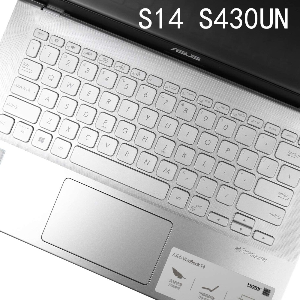 laptop keyboard skin Cover Silicone for ASUS vivobook S14 S430UN 14 inch Protective clear Ultra Thin TPU Anti-fingerprint