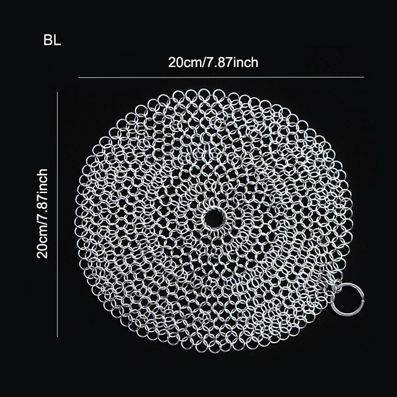 Housewares Kitchenware Clean Chain Mail Armor Kichen Chainmail Cleaning Housework Wire Cleaning Ball Tools Accessories: BL