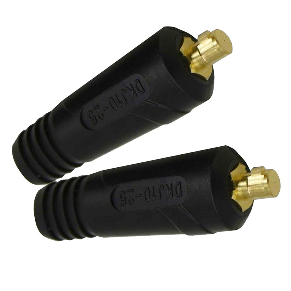 2X TIG Welding Cable Panel Connector-Plug DKJ10 25 200Amp Dinse Quick Fitting