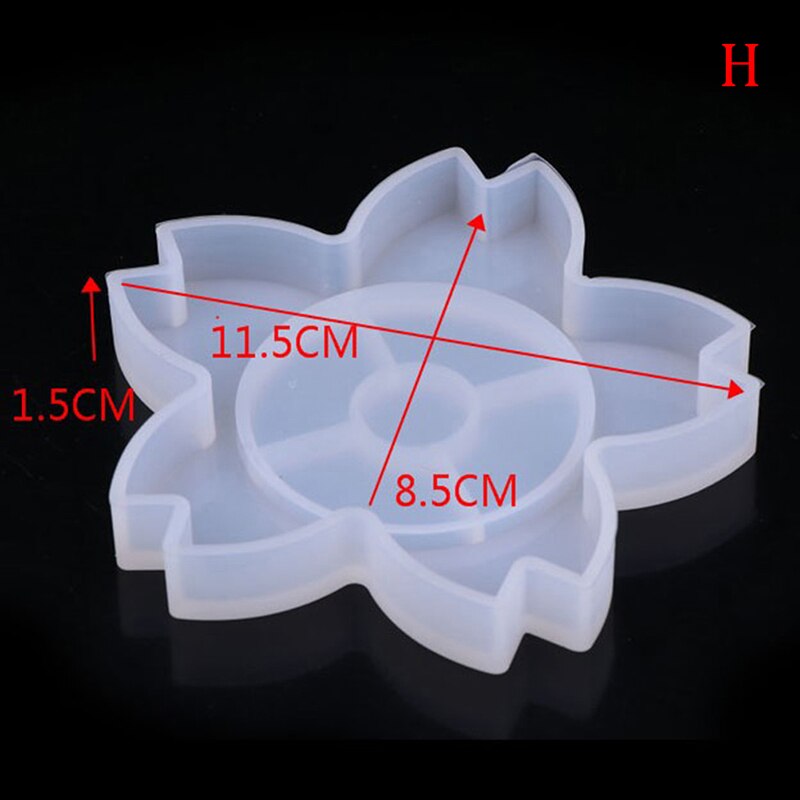 Silikoneform diy bord sæt form gips aromaterapi bil dekoration skimmel: H