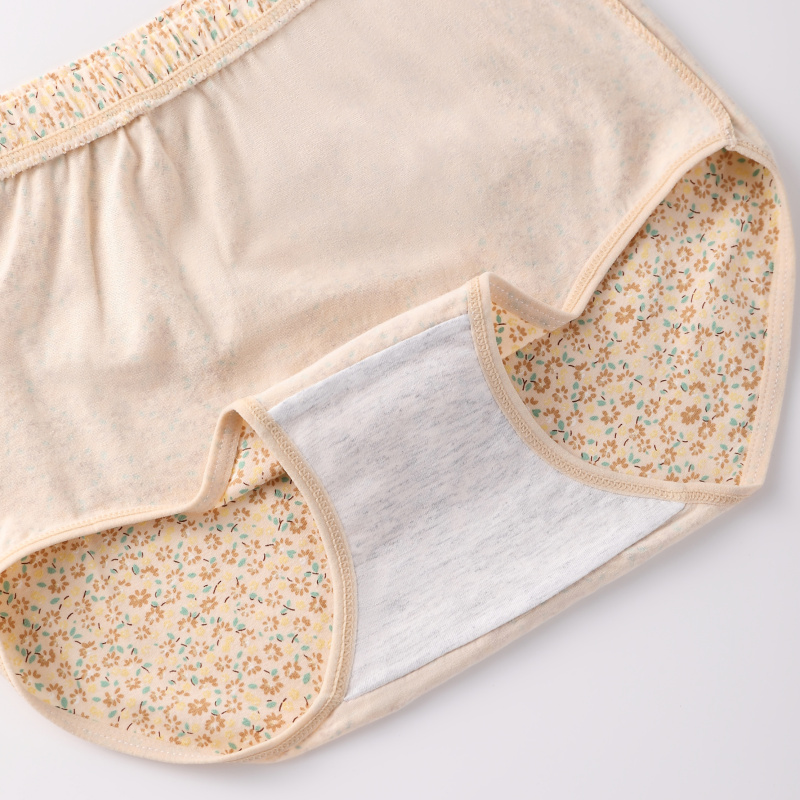Bragas triangulares de cintura alta de algodón para madre, lencería de flores para mujer, ropa interior suave sin costuras, talla grande, nueva