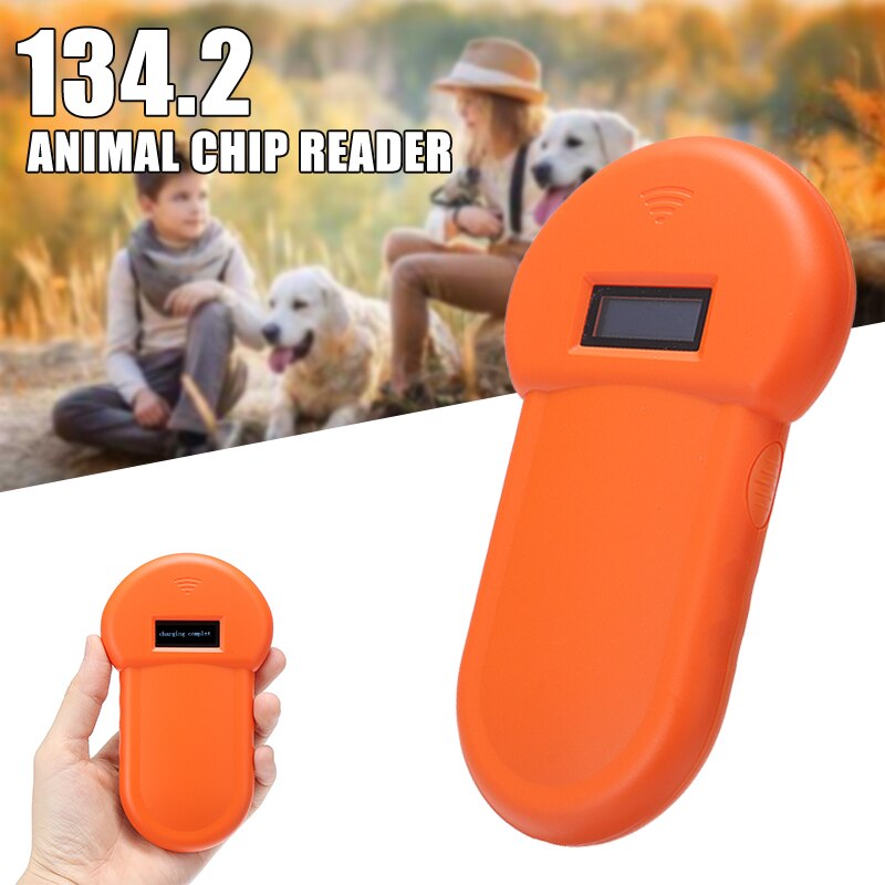 1Pc Oranje Huisdier Scanner Dier Huisdieren Microchip Erkenning Reader Id Reader Chip Scanner Voor Dods Katten