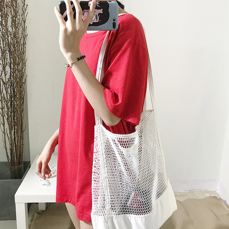 Fruit Shopping Bag Storage ultra reusable grocery bags Tote Canvas Net Fabric Bag Bolsa compra plegable
