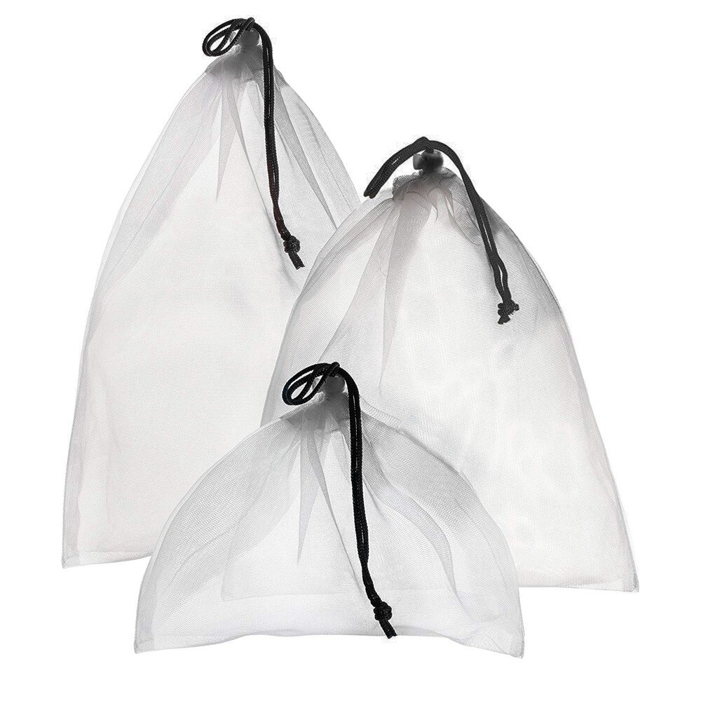 9 stks/set Premium Herbruikbare Touw Mesh Produceren Zakken Keuken Fruit Groente Speelgoed Opbergzakken Pouch Koord Mesh Boodschappentas