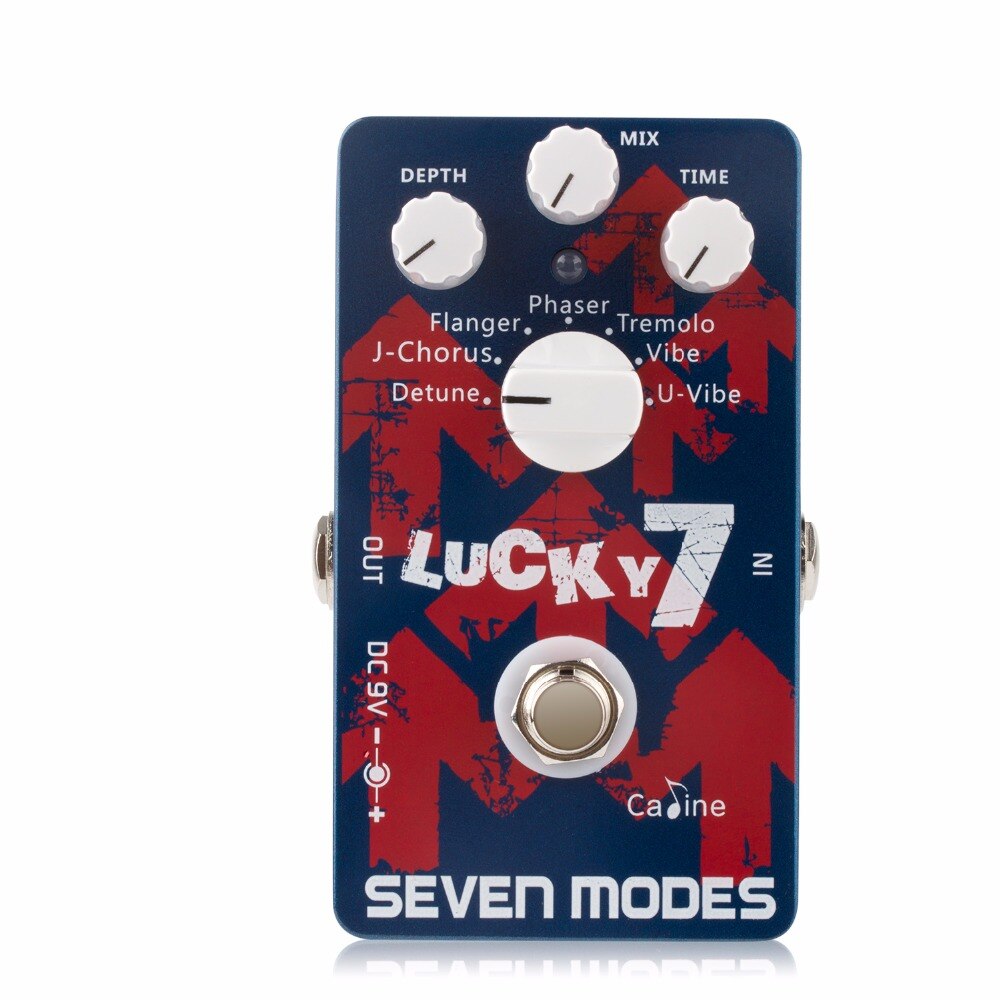 Caline cp -38 syv moduser gitarpedaler gitar heldig 7 pedal digital krets med aluminiumslegeringshus true bypass