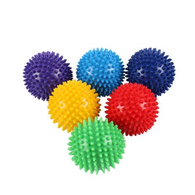 Duurzaam Pvc Spiky Massage Bal Trigger Point Sport Fitness Hand Foot Pain Relief Fasciitis Plantaris Reliever Egel 7Cm Ballen