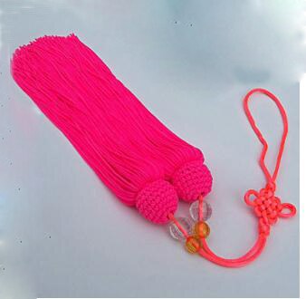 long sword ear knife mulan fan sword knot sword spike red/yellow: short style pink