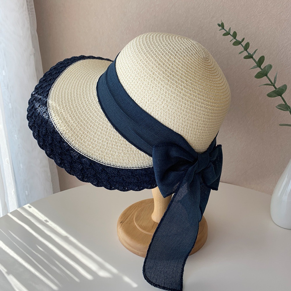 Cappello da Spiaggia in Paglia Intrecciata - Cappello da Pescatore Pieghevole con Fiocco - Cappello di Paglia Intrecciata a Tesa Larga - Escursionismo all'aperto: Verde Militare
