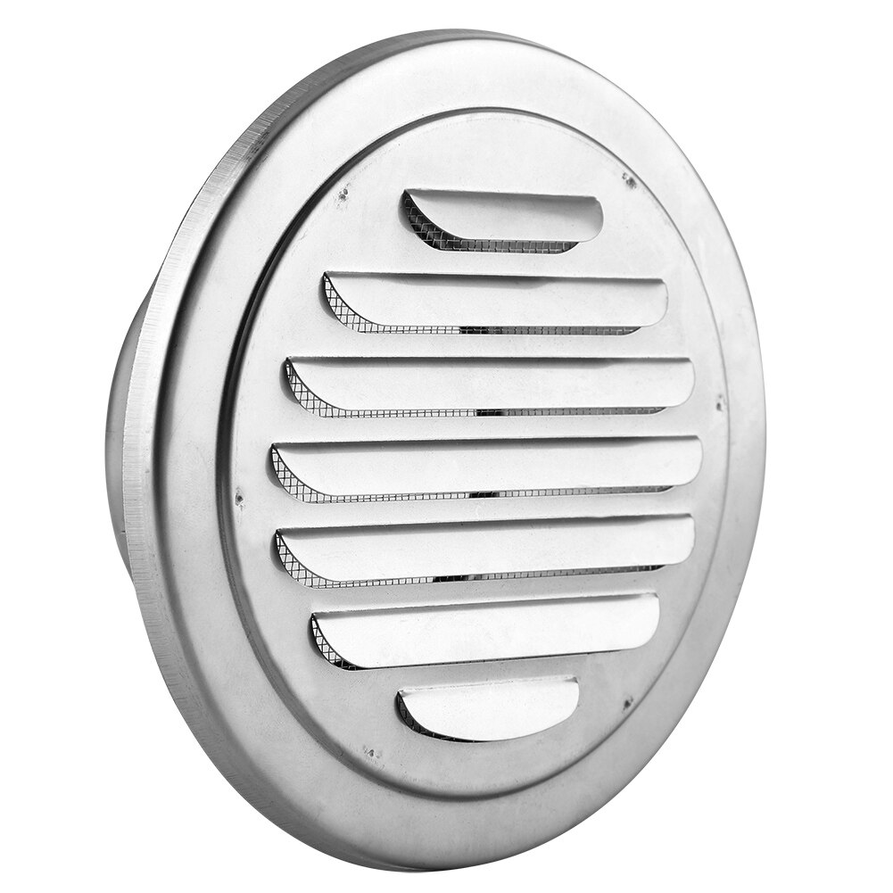 Wall Air Vent Stainless Steel Round Wall Air Vent Flat Grille Ducting Ventilation Cover Outlet Insect Mesh