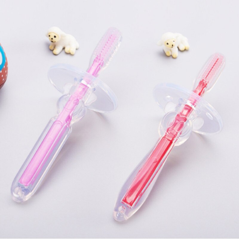 1PC Sicher freundlicher Zahnbürste Neue Weiche Silikon freundlicher Werkzeug Baby Baby Zahnbürste Ausbildung Pinsel Zahnbürste Zahn Zahn Pflege