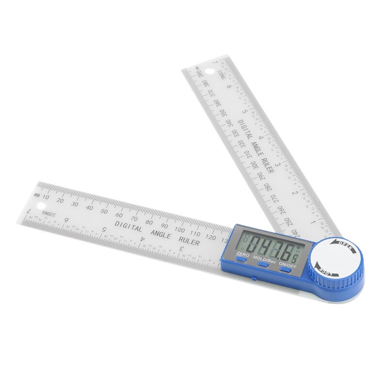 Angle Finder-Digital Protractor Angle Gauge, 2-In-1 Angle Measurement Tool ,360 Degrees Inch Metric Scale Rulers: Default Title