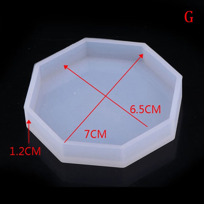 Silikoneform diy bord sæt form gips aromaterapi bil dekoration skimmel: G