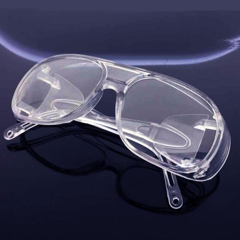 Clear Glasses Safety Goggles Protective Goggles Eye Fully Enclosed Lens Wide Vision Disposable Vent Anti-Fog Splash Goggles
