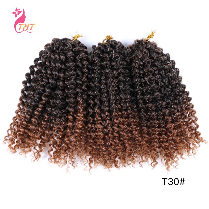 Marly Jerry Curl Jamaicaanse Bounce Gehaakte Vlechten Haar Ombre Synthetische Lente Twist Vlechten Haar Exrensions Voor Zwarte Vrouwen: T30