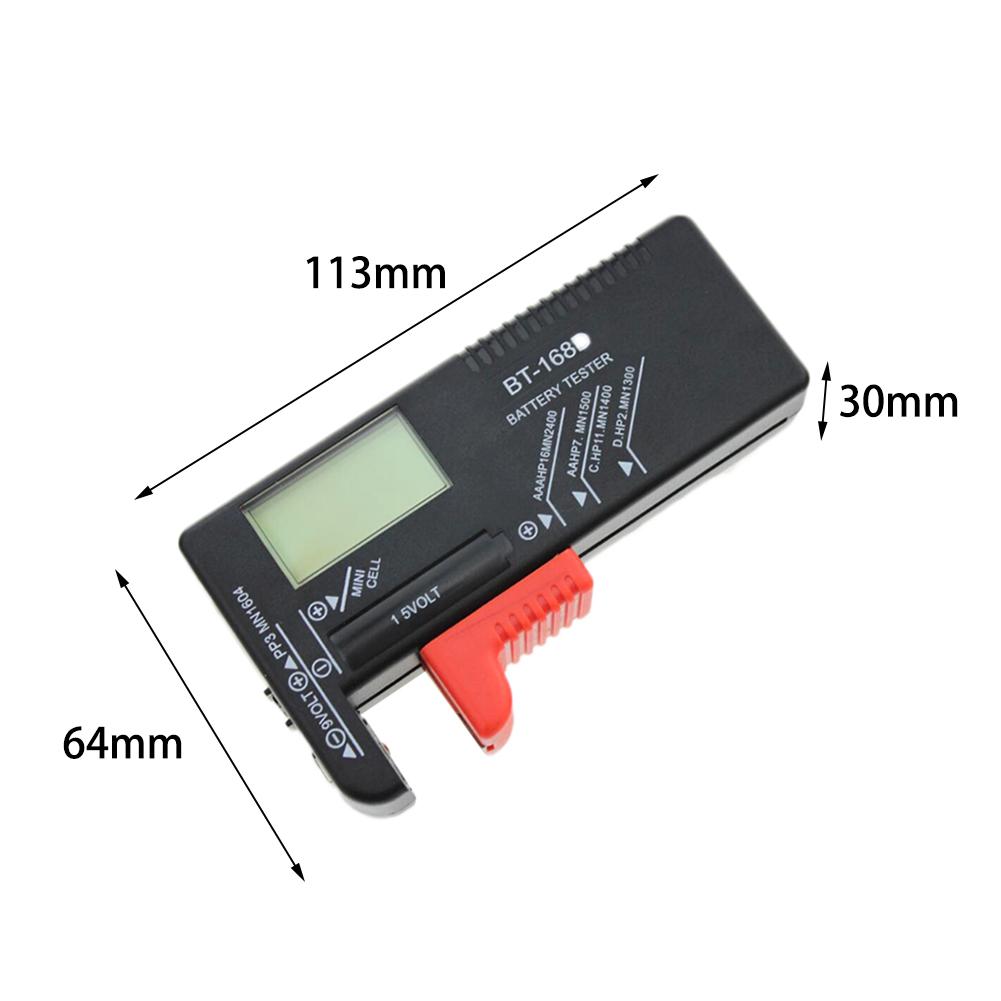 Battery Tester Battery Diagnostic Tool Digital Display Checks Power Levels for 1.5 V 9 V Batteries Battery Charge Indicator