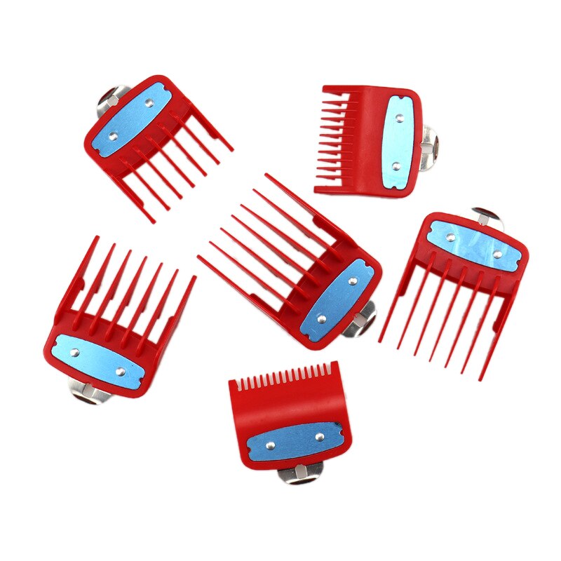 Kit de accesorios para cortar el pelo WAHL, protector de guía de Peine de límite de 6 uds.: Red