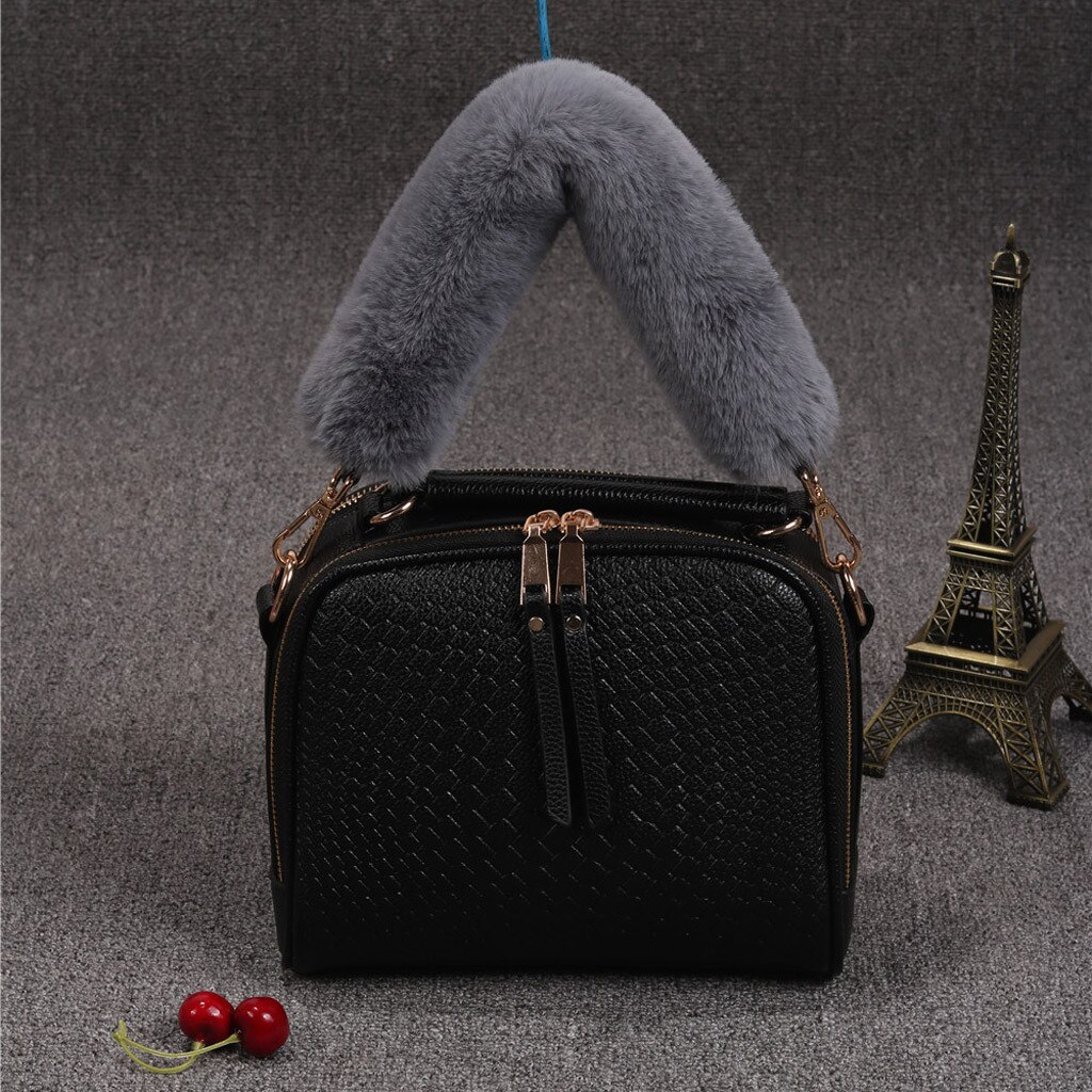 Vervanging Vrouwen Pluche Tas Riem Schouder Handtas Riem Riem Faux Fur Tas Riemen Accessoires Handtas Pluche Decoratieve Ketting