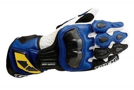 Motorhandschoenen heren lederen handschoen motorcross beschermende kleding fietsen guantes moto luvas de motocicleta: Blauw / Ik