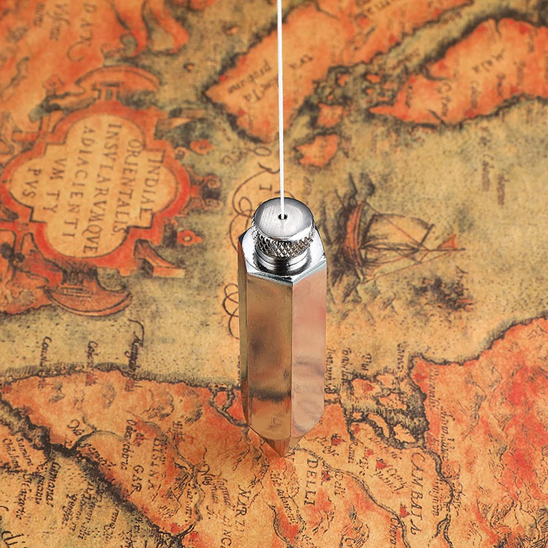 Hexagon Steel Plumb Bob General Level Plumb Bob With 4.5 M Messenger Straight Level Setter For Surveyors, Excavation