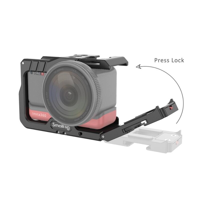 Smallrig Vlogging Kooi &amp; 52Mm Filter Adapter Voor Insta360 Een R 4K Edition W/Twee Koude Schoen mounts, meerdere 1/4 &quot;-20 Gaten 2