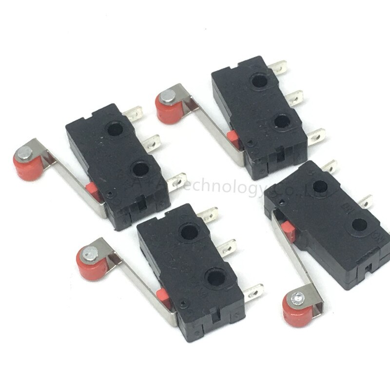 10 Pcs Mini Micro Limit Switch Roller Lever Arm SPDT Snap Action LOT