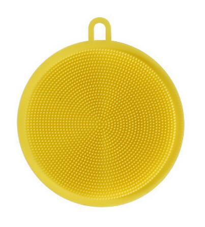 1 pz spazzola per lavastoviglie frutta verdura peeling spazzola per pulizia detergente per cucina spazzole per patate tazza portasapone accessori da cucina: giallo