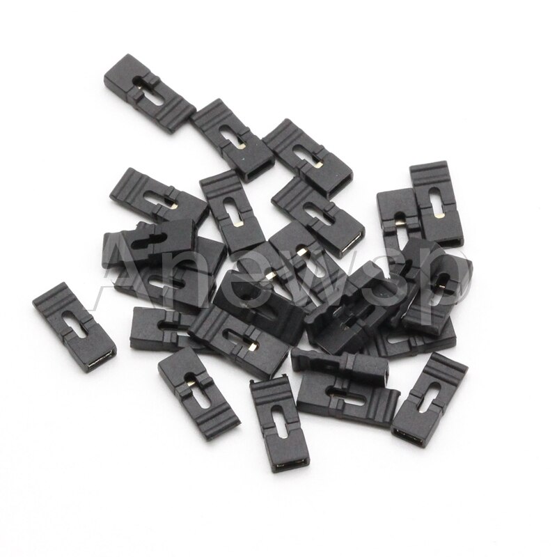 50 pièces 1.27mm pas bouchon de cavalier/court-circuit bouchon espacement court/Long Type 1.27 connecteur point de rangée court lien cavalier: Long Type