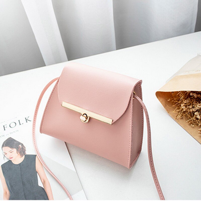 Kvinner pu lær skulder liten klaff crossbody håndvesker topp håndtak tote messenger bags på lager: C