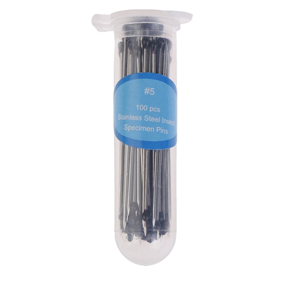 Épingles à insectes, 100 pièces, aiguille d&#39;échantillon en acier inoxydable avec boîte en plastique pour l&#39;école de laboratoire d&#39;entomologie aiguille de Dissection corporelle: 7