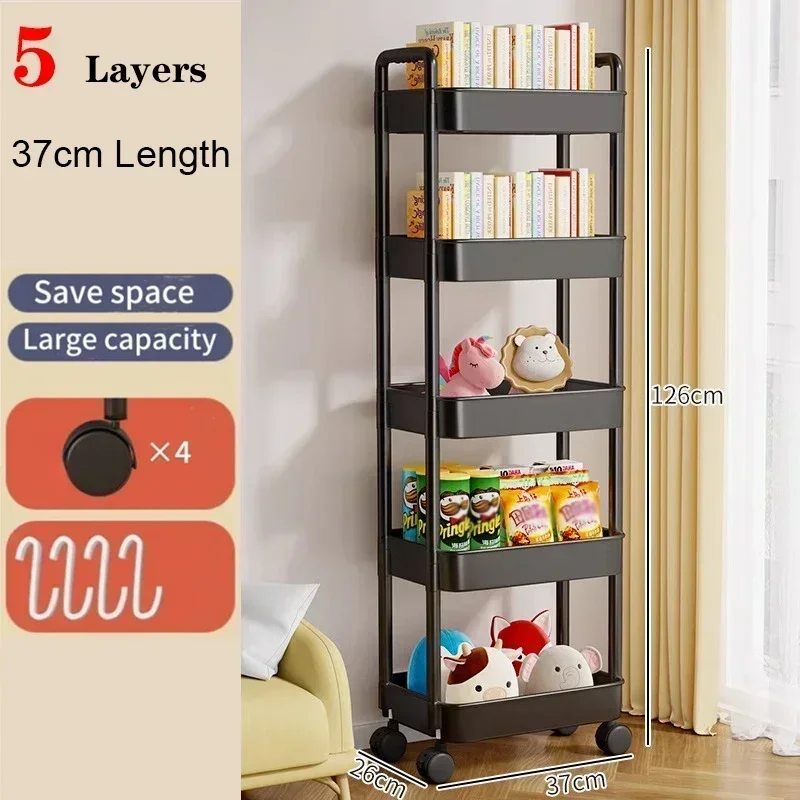 Mobile Storage Rack Trolley Organizer Household Ki... – Grandado