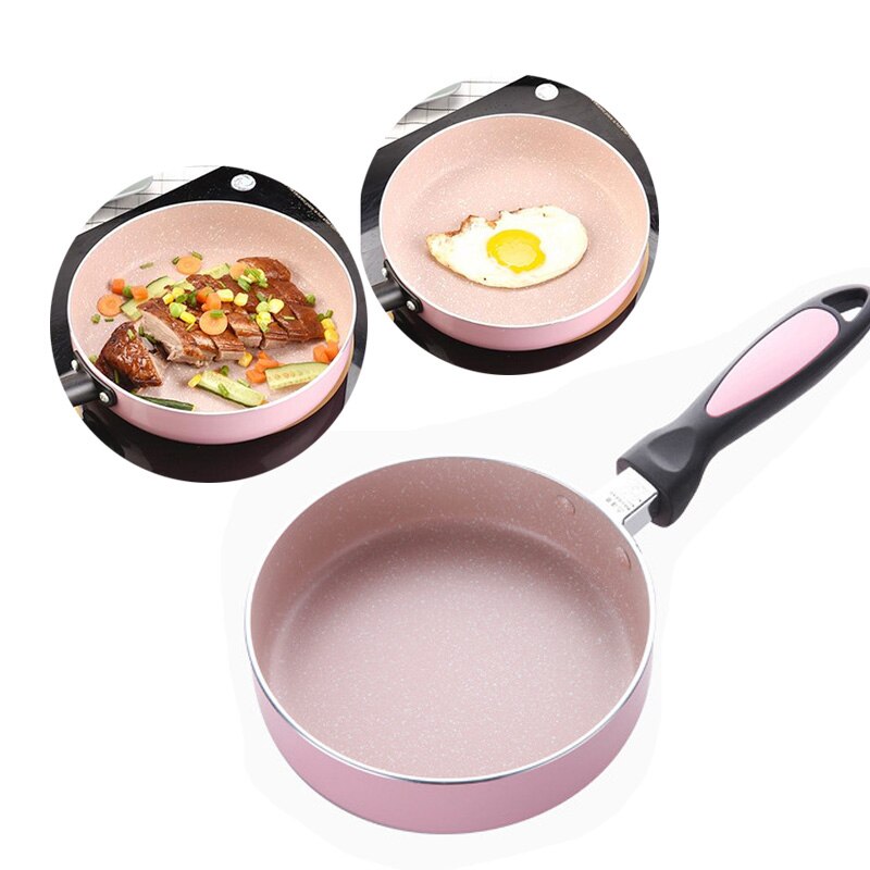 16cm non-stick stegepande med aluminiumslegering mini stegte æg pot kagepande og induktion madlavning, ovn og opvaskemaskine sikker