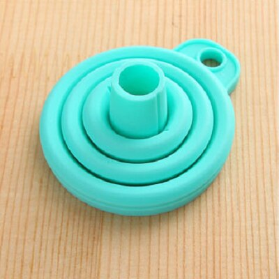 Acessórios de cozinha funil plástico hangable funil para ferramentas de cozinha funil mini distribuidor distribuição óleo gadgets cozinha: Green