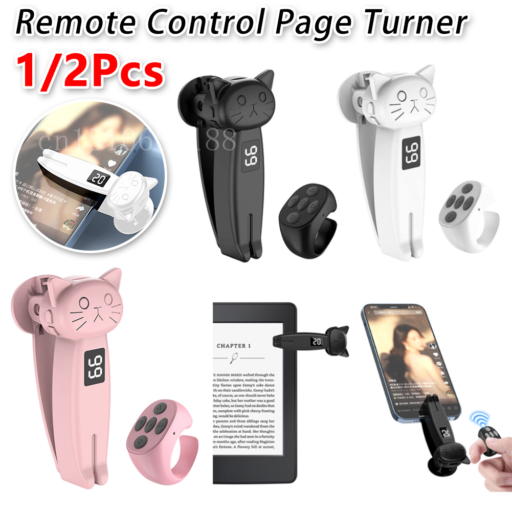 RF Remote Control Page Turner Clicker for Kindle Paperwhite Oasis Kobo EReaders Finger Clicker Remote Control for tiktok