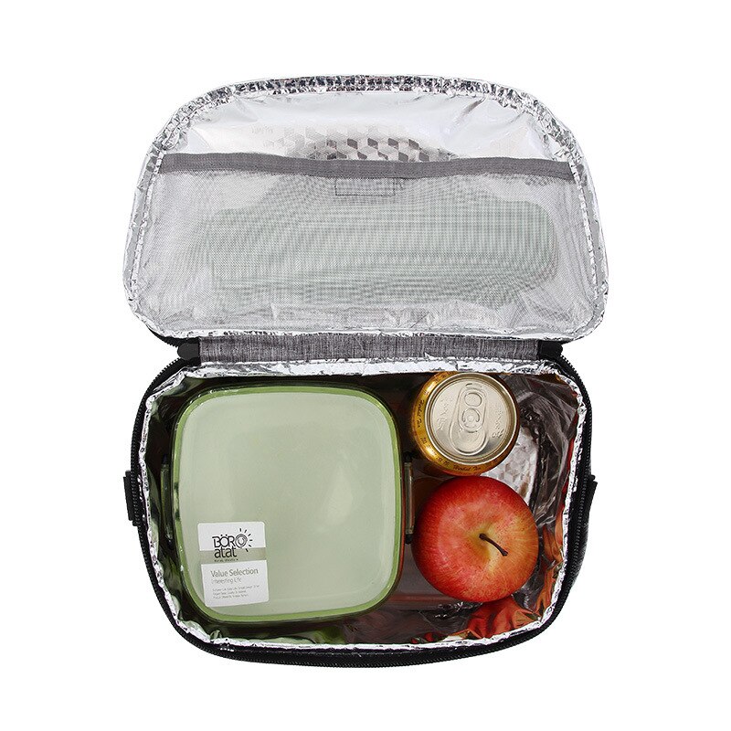 DENUONISS Insulation Lunch Box Bag Simple Lunch Bag Aluminum Foil Ice Pack Cooler Bag Factory Direct Sales