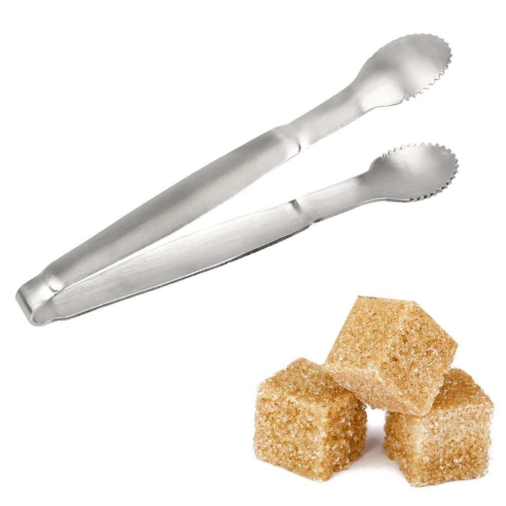 Teaware Stainless Steel Coffee Sugar Clip Mini Tea Ice Cube Clip Food Tongs Holder Teacup Clamp Tea Tweezer Tongs Holder