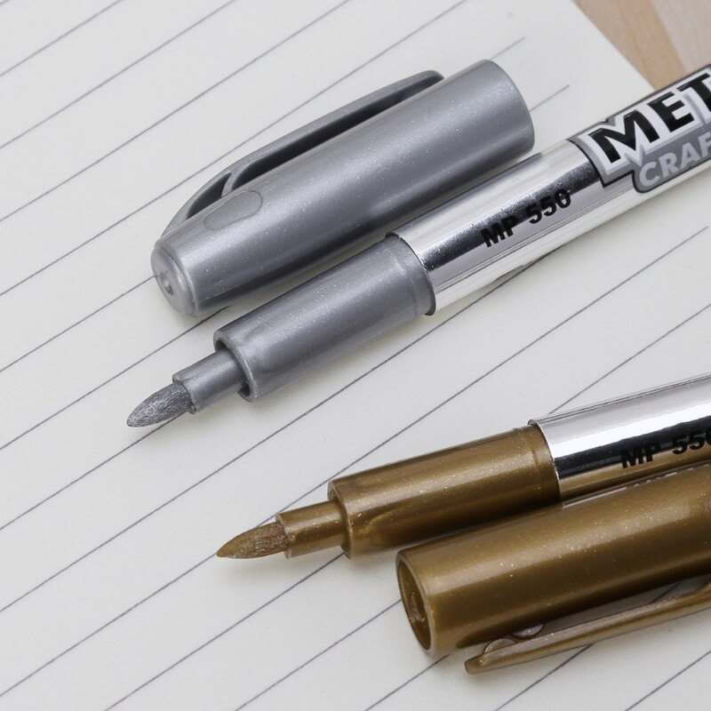 Diy Metalen Waterdichte Permanente Verf Marker Pen Student Schoolbenodigdheden 1.5Mm N1HD