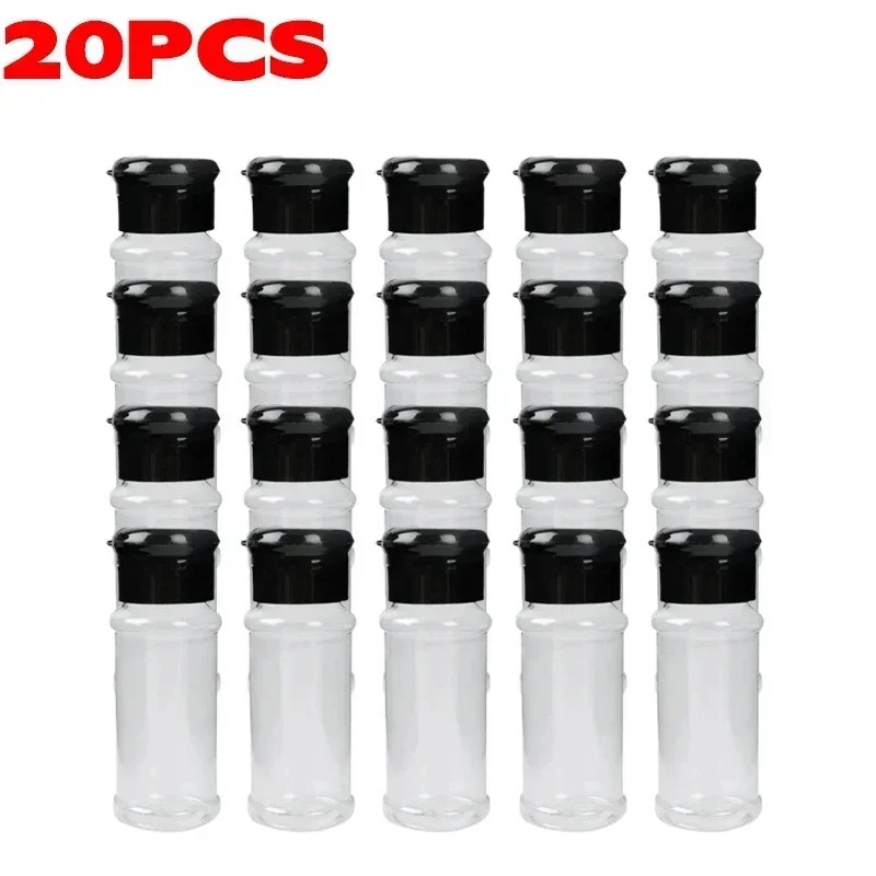 Tarro de especias de plástico transparente, botella de condimento de cocina, sal, pimienta, recipiente, tarro de condimentos para barbacoa, herramientas de almacenamiento de especias de cocina: Beige