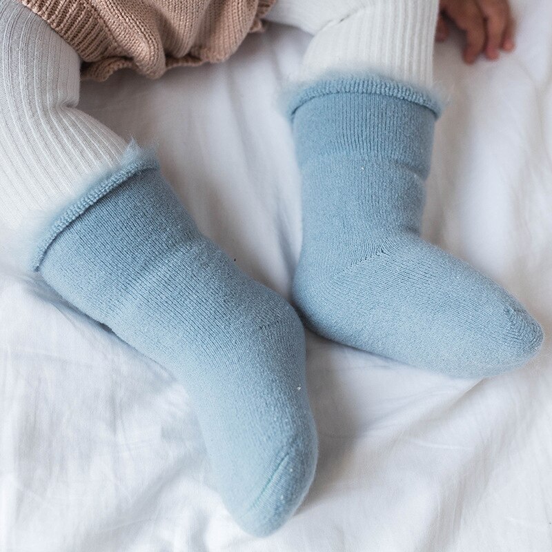Winter Dikke Warme Badstof Leuke Sokken Cartoon Dieren Sokken Warmer Baby Baby Meisjes Jongens Sok Peuter Warm sok 0-3Y