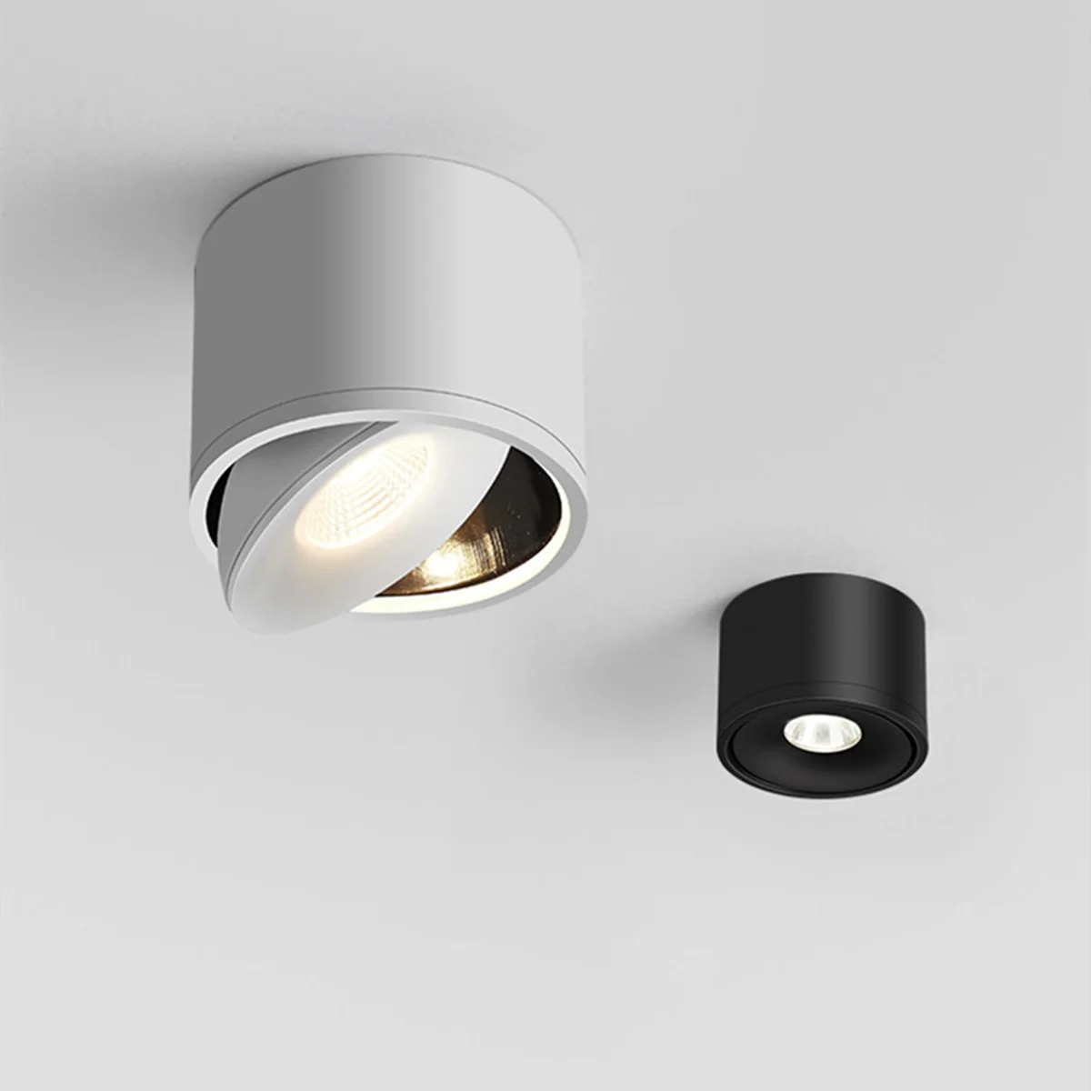 ledet justerbar vinkel liten bakke hjem stue innendørs ultratynn tak downlight antirefleks dimbar 7w 12w ledet søkelyset