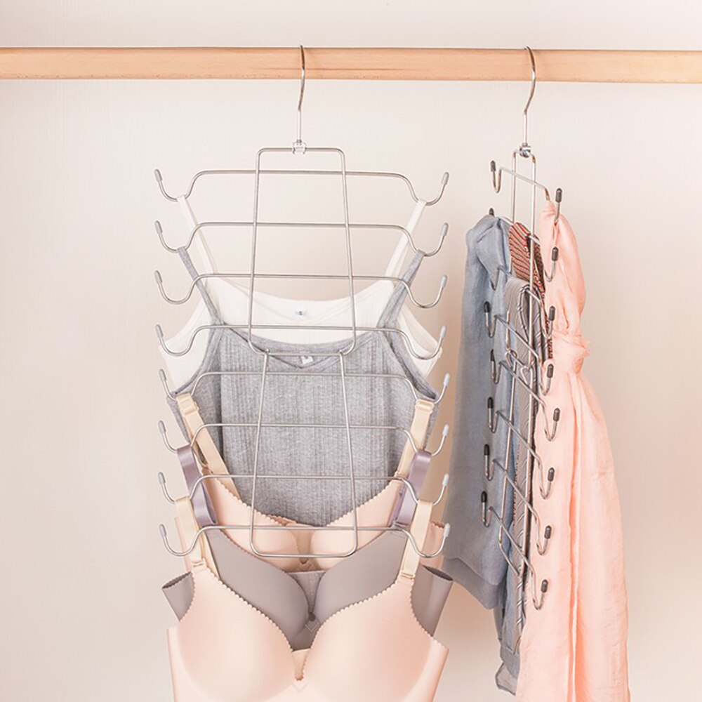 Multi-Layer Underwear Hanger Folding Vest Drying Rack Multifunction Clothes Hangers Home Storage Hangers Magic Clothes Hanger