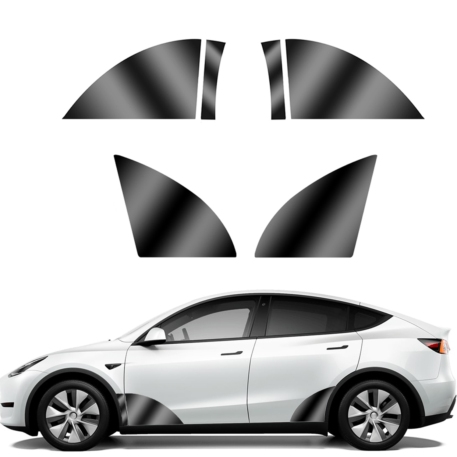 Schwarz TPU Auto Körper Schutz Film Unsichtbare Für Tesla Modell 3/Y -2023 Vorne Hinten Tür Erweiterte transparente Auto Kleidung einstellen