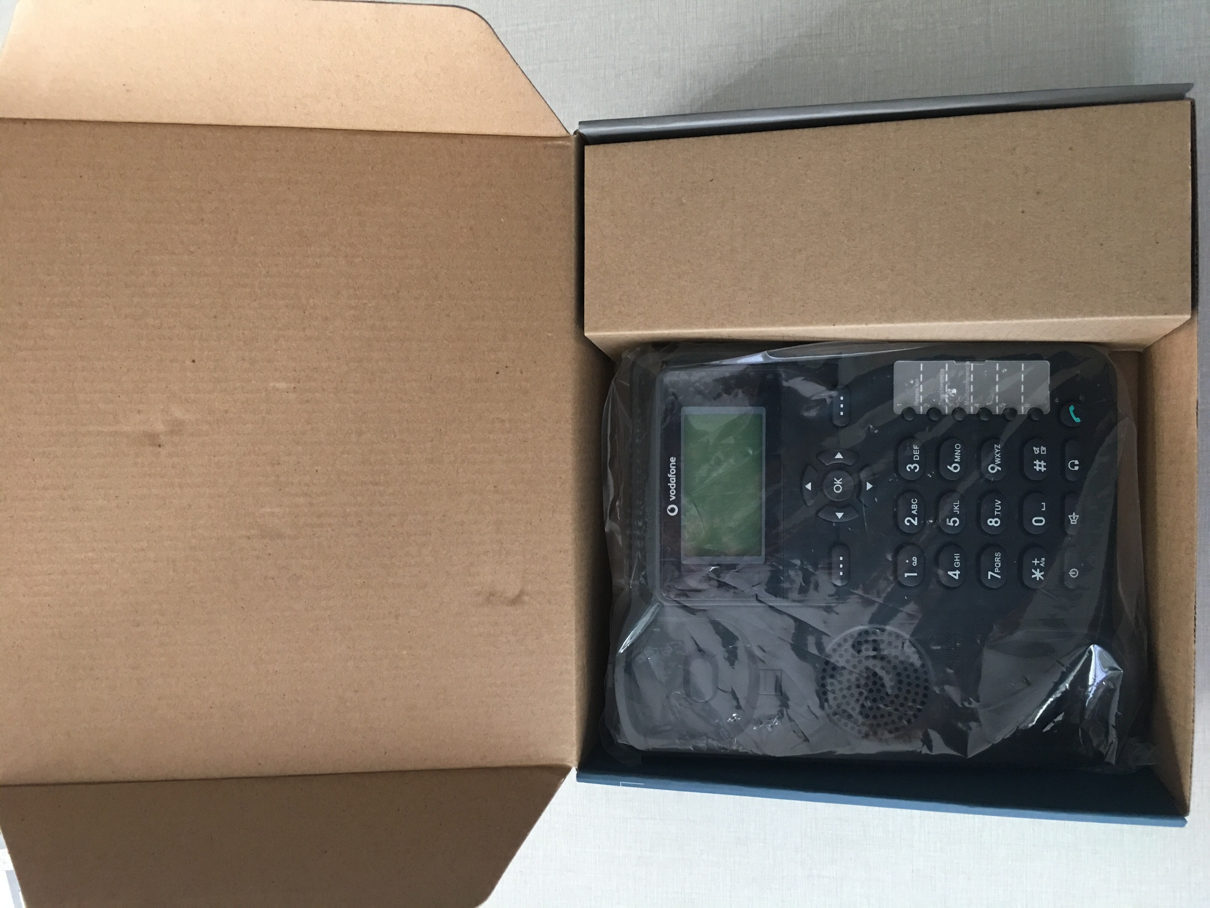 Teléfono fijo inalámbrico GSM 850/900/1800/1900MHz WCDMA 900/2100Mhz, compatible con tarjeta SIM, color negro