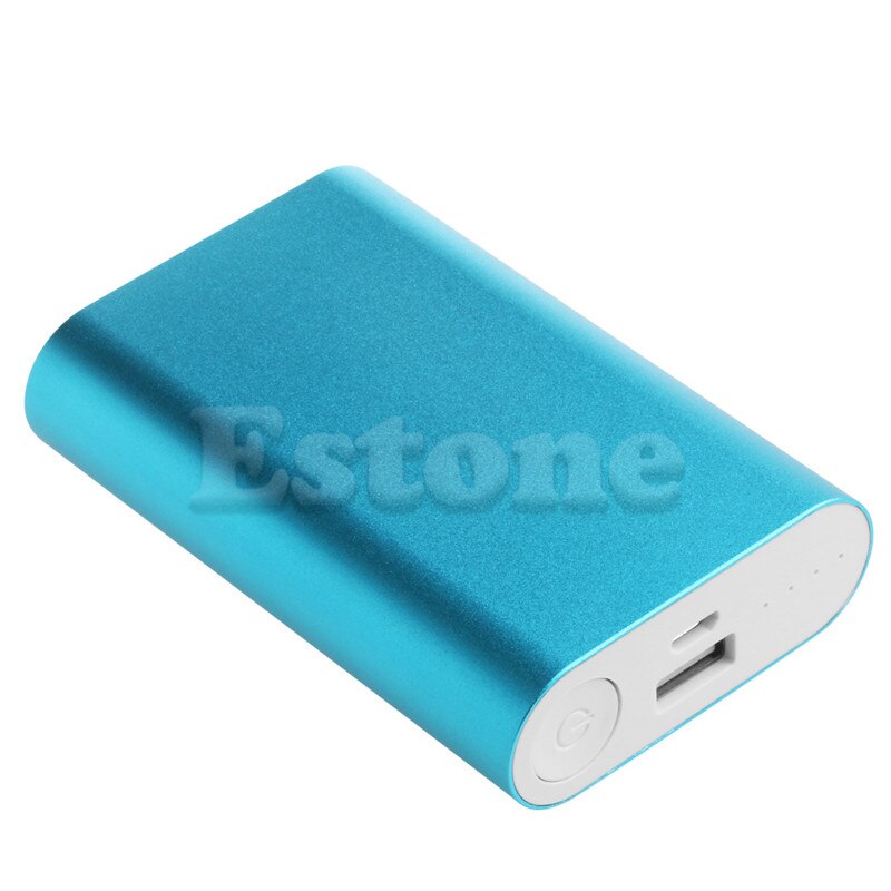 1 PC 10000mAh Power Bank Aluminum Case Kit 3x18650 Battery Charger DIY Box for Phones: Blue
