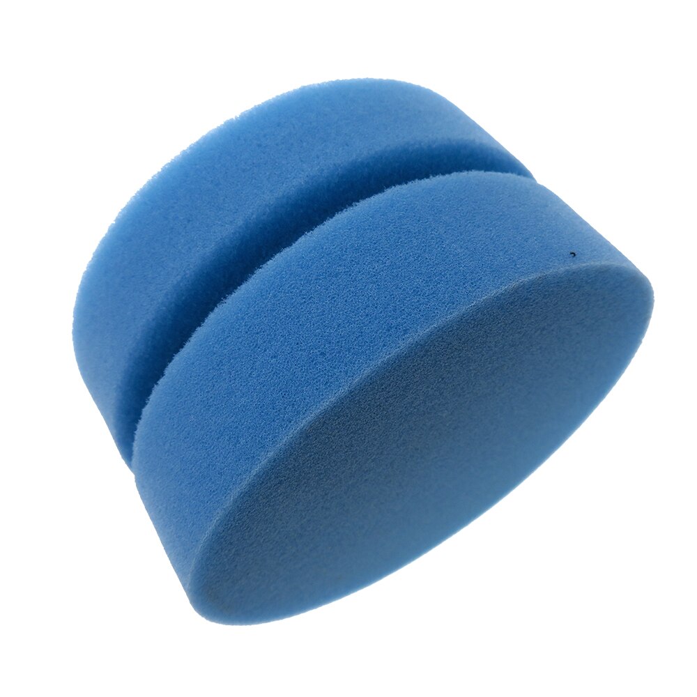 2 pack 90mm Waxing Sponge Rubbing Compound Applicator Paint Sponge Car Waxing Pad Auto Paint Car Polishing Sponge Blue color
