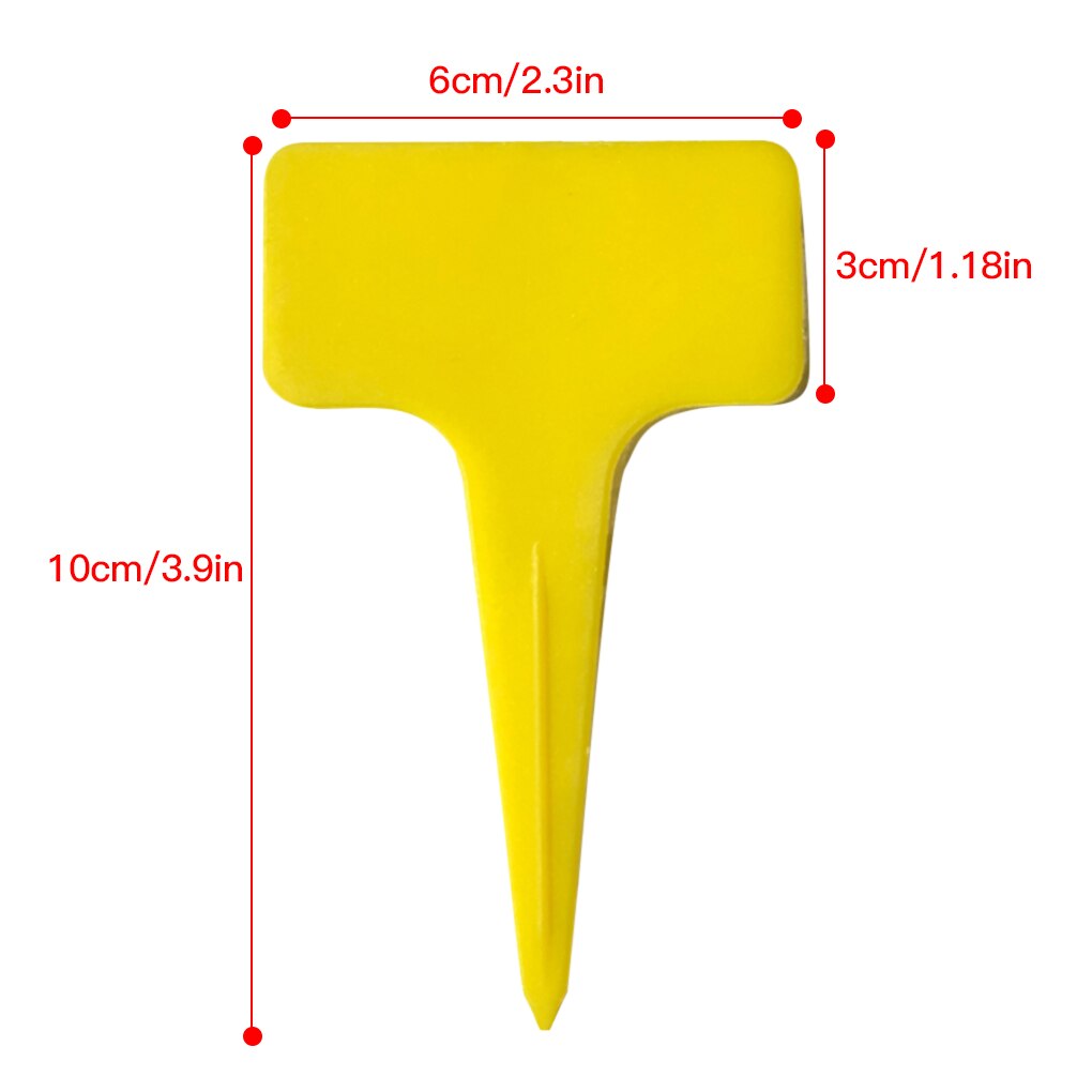 100Pcs Pp Plant Bloem Labels Yard Plant Tabs Nursery Tool Tuinieren Teken 10x6cm