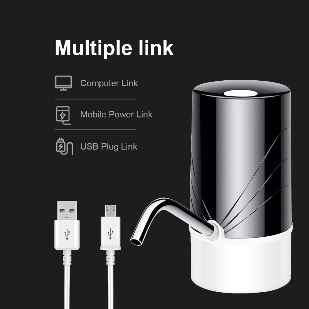 3 Colors 4W 5V Auto USB Water Pump Dispenser Smart Electric Drinking Bottle Button Switch Water Dispenser Device
