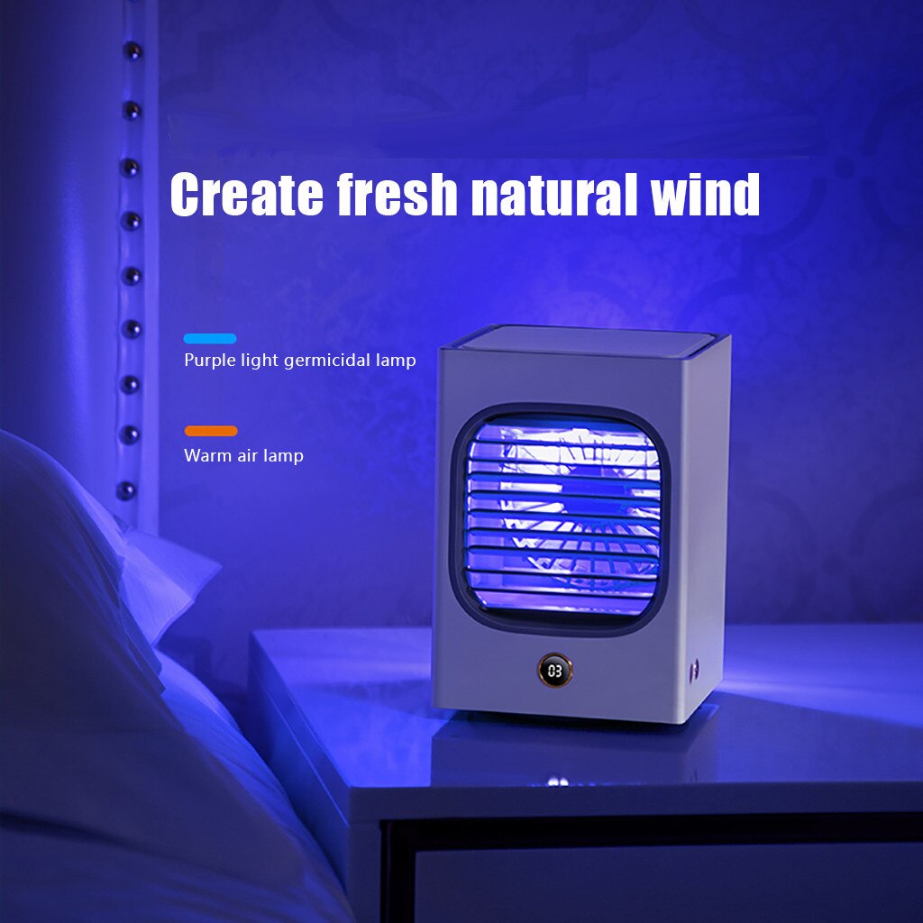 Mini Portable Air Conditioner Humidifier Purifier Desktop Cooling Fan Air Cooler Fan Mini Refrigeration Spray Air Cooler#gb40