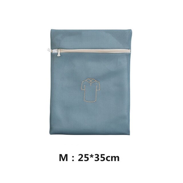 Hand Embroidery Laundry Bag Wash Underwear Washing Machine Organizer for Clothes Lingerie Socks Bra Laundry Basket: 25CMX35CM